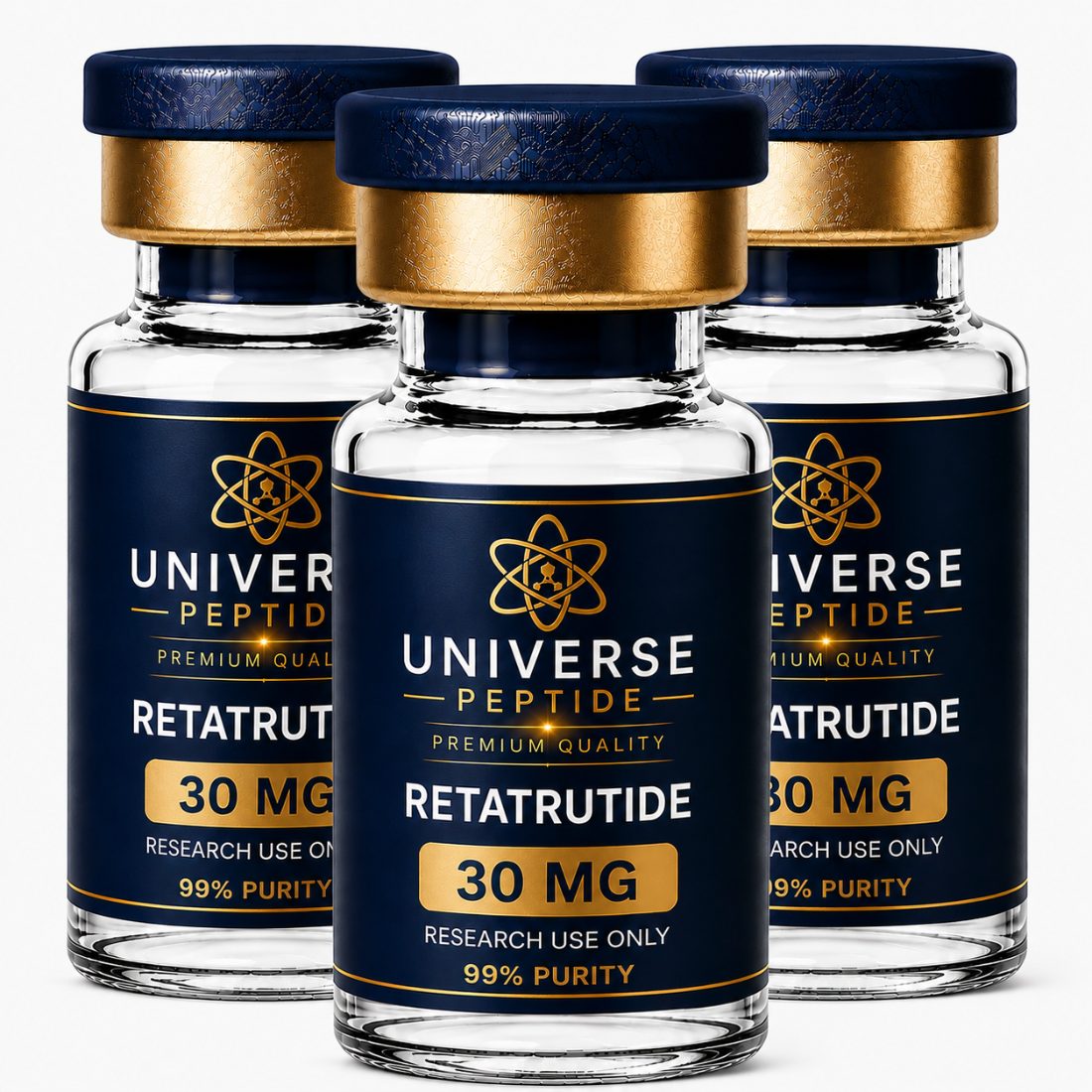 Retatrutide — Pack of 3 30mg 30 mg — high-purity research compound vial