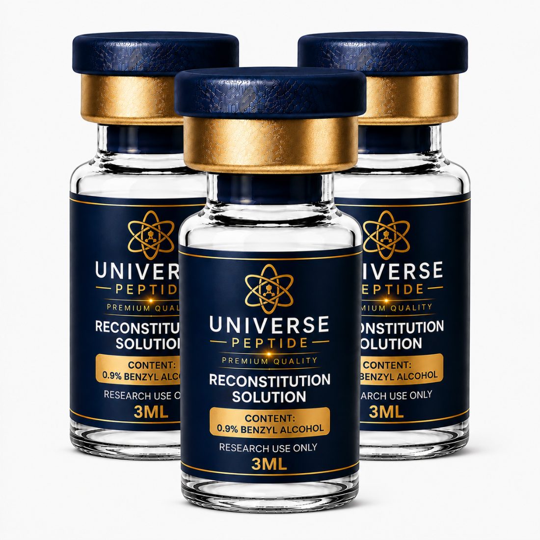 Reconstitution Solution 30 ml — Pack of 3 30 ml × 3 — high-purity research compound vial